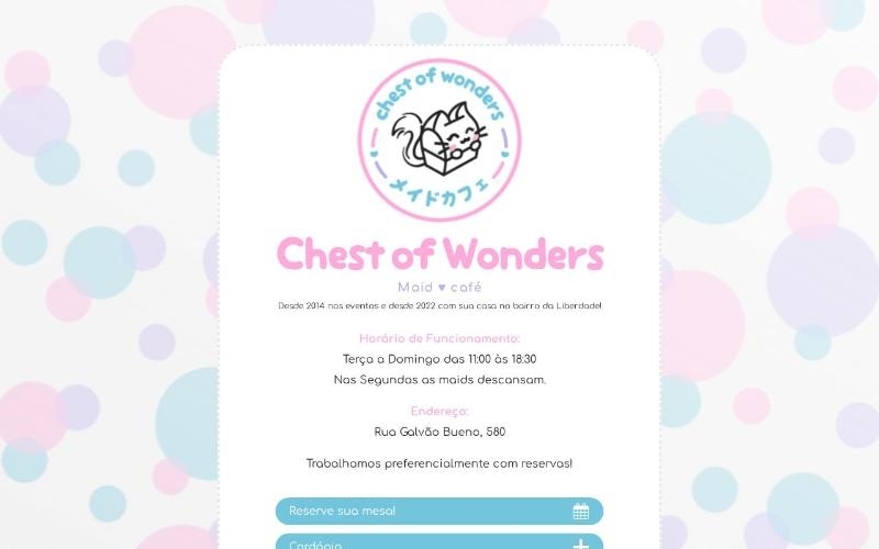 Restaurante: Chest of Wonders - Maid café