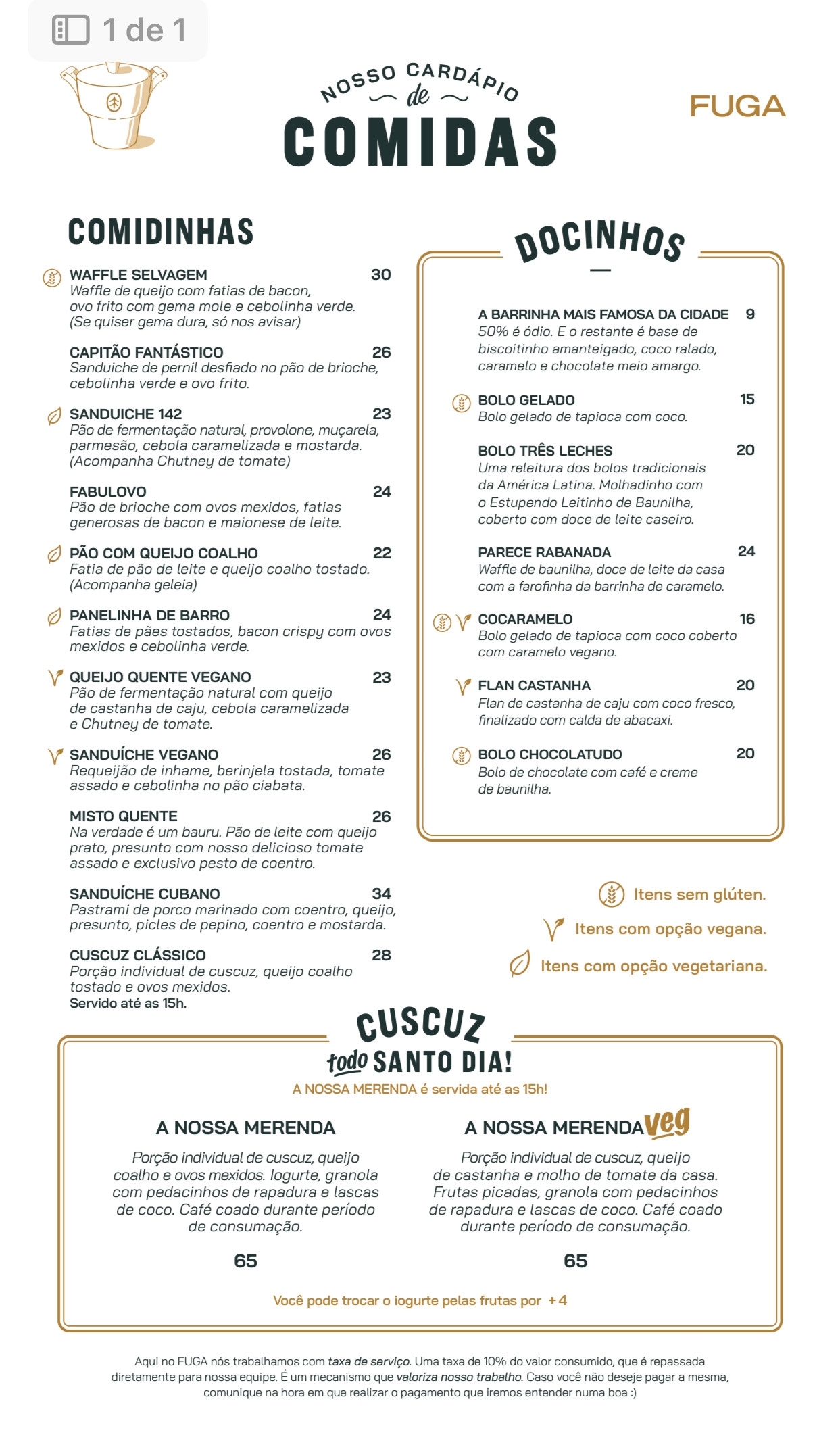Restaurante: Fuga - Ocio e Café