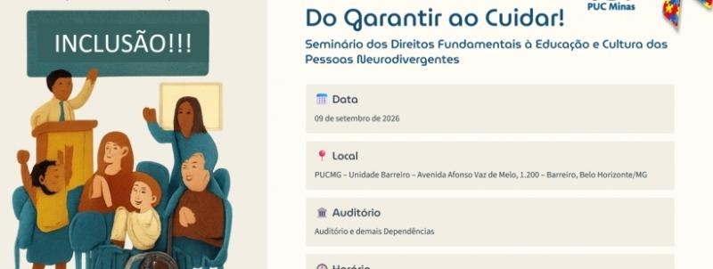 SEMINÁRIO DE DIREITOS FUNDAMENTAIS À CULTURA E EDUCAÇÃO DAS PESSOAS NEURODIVERGENTES