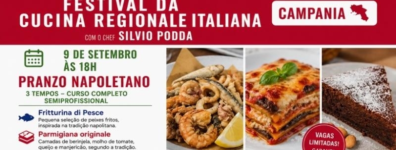 CURSO DE COZINHA PRANZO NAPOLETANO COM O CHEF SILVIO PODDA