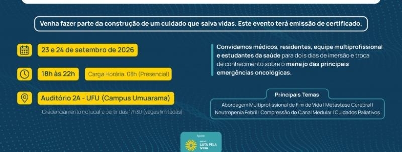 2º Simpósio de Urgências Oncológicas do HC-UFU/HU-Brasil
