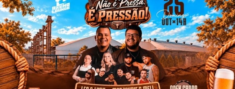 NÃO É PRESSA. É PRESSÃO! 25/10 Dom às 14h