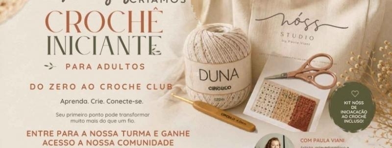 Evento: Nóss Criamos - Aurora - Crochê iniciante noite