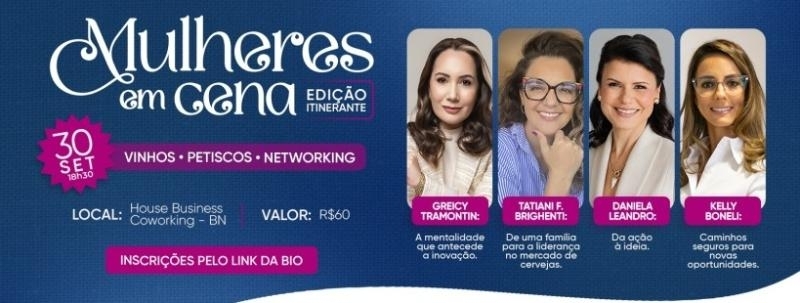 Evento: Mulheres em Cena - Edição Itinerante | Braço do Norte