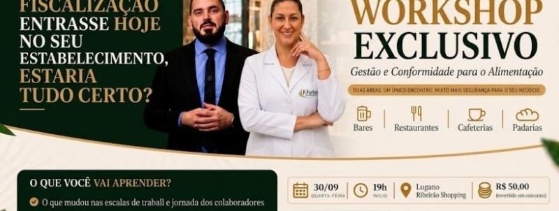 Evento: Workshop Gestão e Conformidade para o Setor de Alimentação