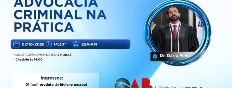 Evento: Curso Livre - Advocacia Criminal na Prática