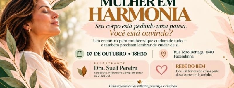 Evento: MULHER EM HARMONIA