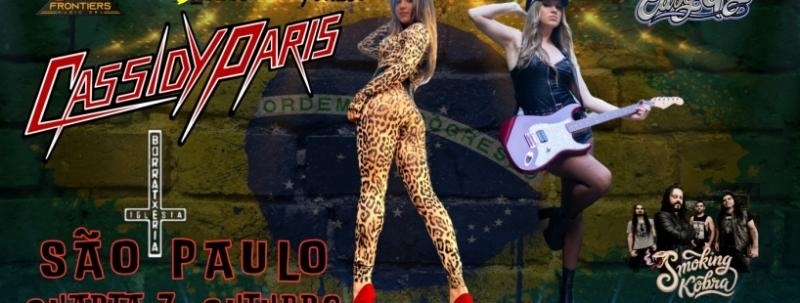Evento: CASSIDY PARIS - a nova estrela do Rock da Australia