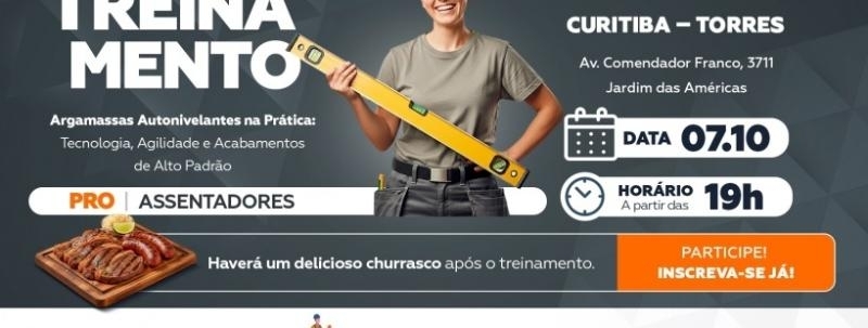 Evento: Argamassas Autonivelantes na Prática: Tecnologia, Agilidade e Acabamentos de Alto Padrão