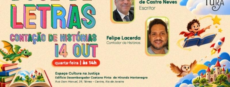 Evento: Do Direito à Literatura apresenta: Doce de Letras - Contação de Histórias