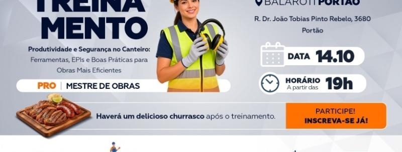 Evento: Produtividade e Segurança no Canteiro: Ferramentas e Boas Práticas para Obras Mais Eficientes