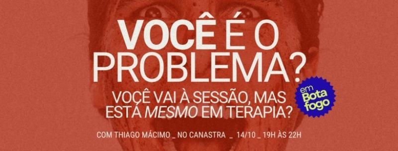 Palestra sobre Terapia no Rio: Você é o problema? | Tragos y Ideas