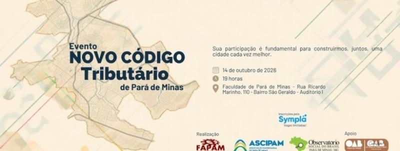 Debate sobre o Novo Código Tributário de Pará de Minas