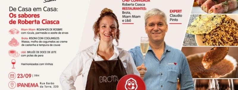 Evento: De Casa em Casa; os sabores de Roberta Ciasca