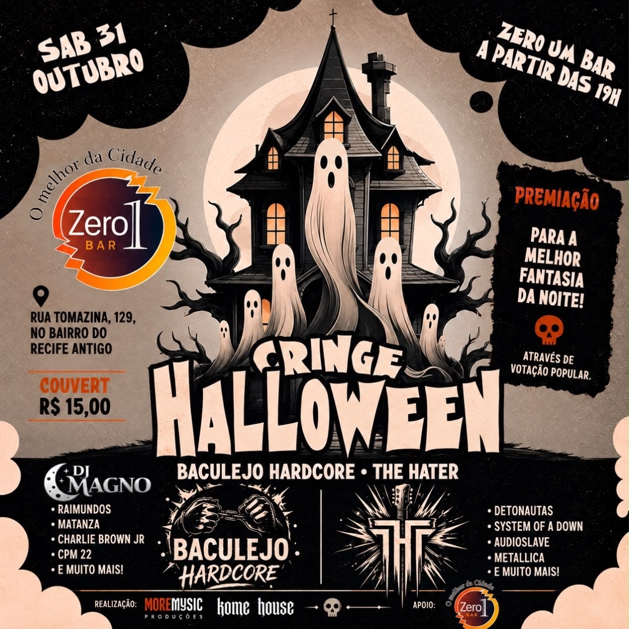 Evento: Cringe Halloween – Zero Um Bar