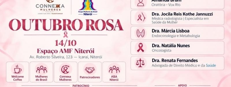 Evento: Outubro Rosa - Connexa x Grupo Mulheres do Brasil