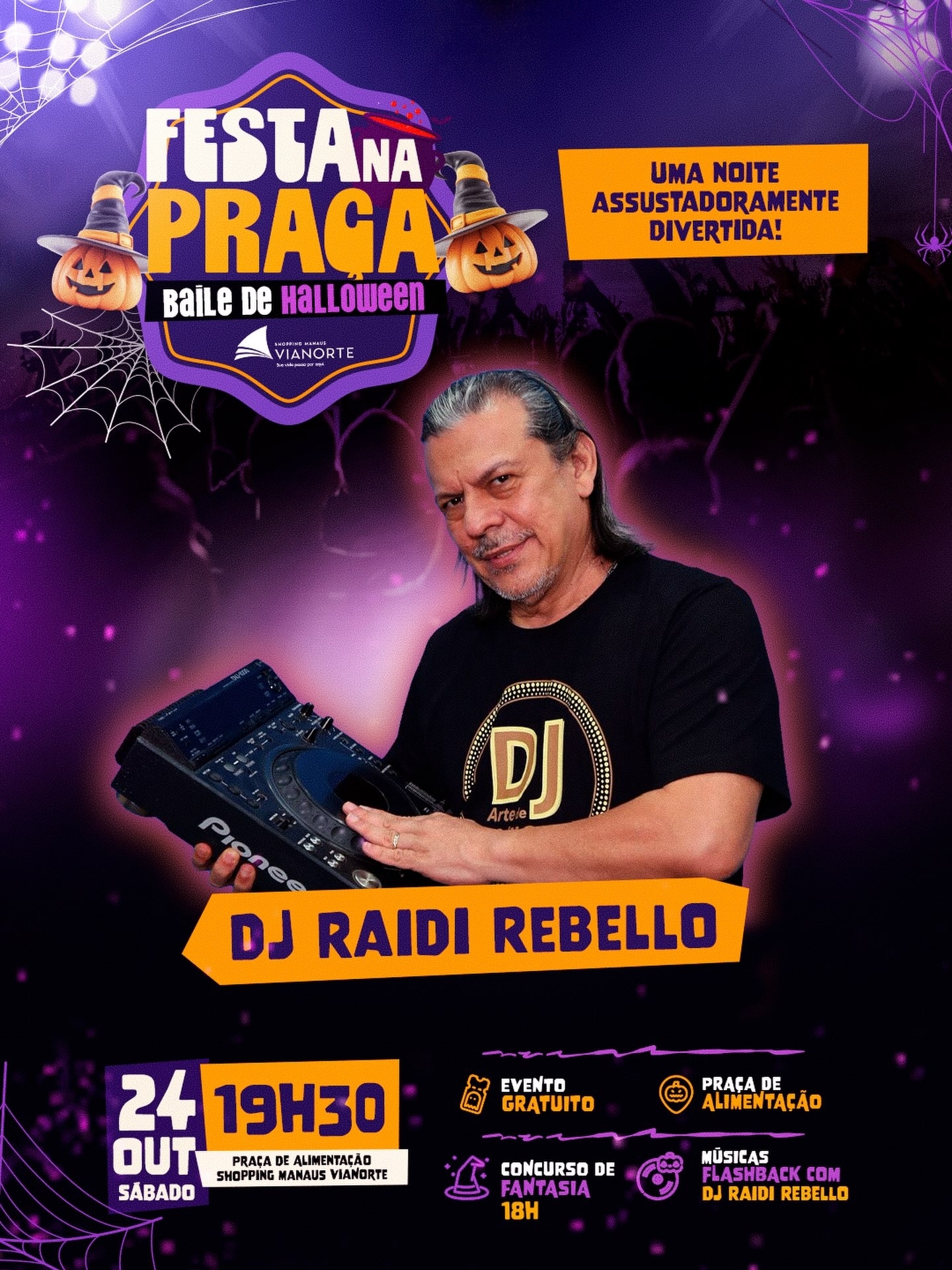 Festa de Halloween na Praça do Shopping Manaus ViaNorte