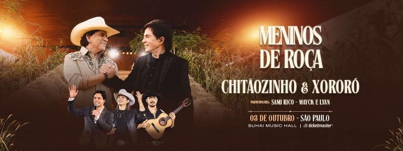 Evento: Chitãozinho e Xororó | São Paulo | 03/10/2026