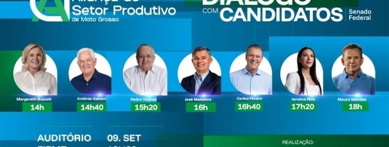 Diálogos candidatos ao Senado Federal | Aliança do Setor Produtivo de MT