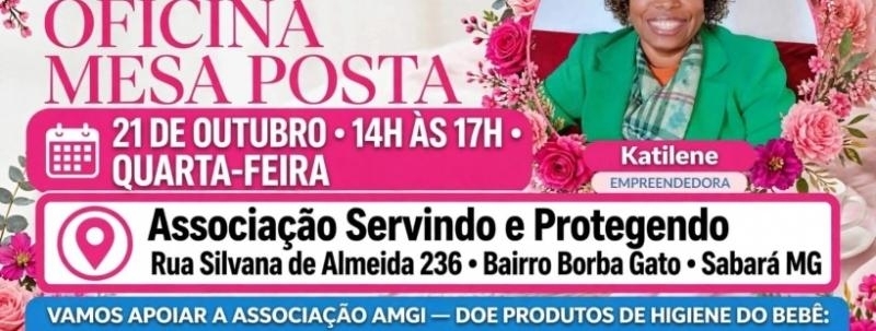 Evento: Oficina MESA POSTA - CONEXÃO SABARÁ