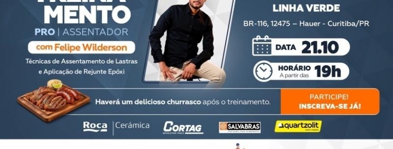 Treinamento com Felipe Wilderson: Técnicas de Assentamento de Lastras e Aplicação de Rejunte Epóxi