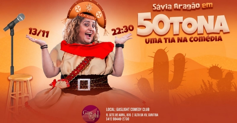 50TONA: UMA TIA NA COMÉDIA COM SÁVIA ARAGÃO