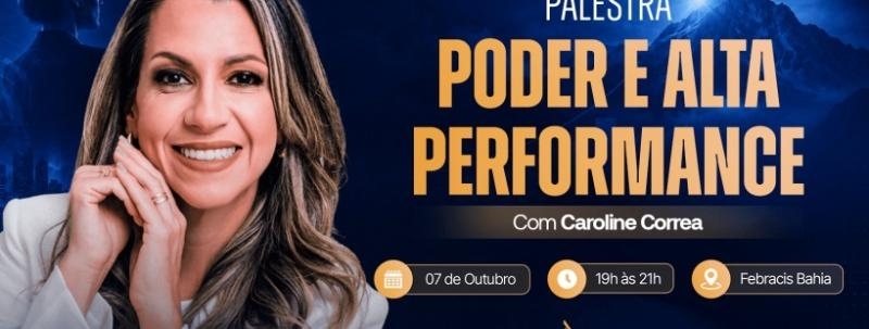 PALESTRA PODER E ALTA PERFORMANCE