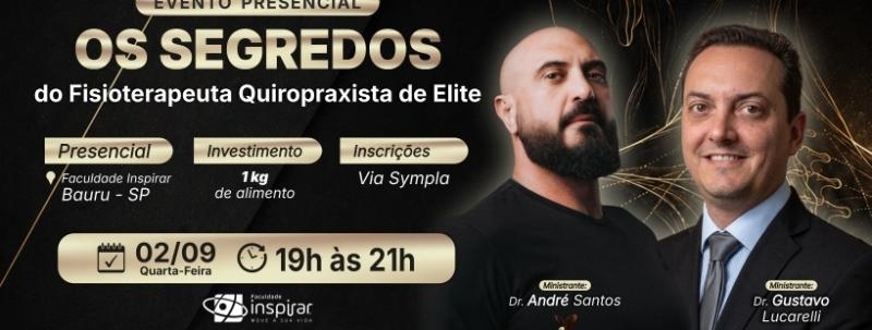 Evento: Os Segredos do Fisioterapeuta Quiropraxista de Elite