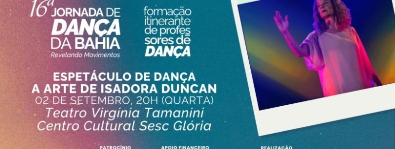 VITÓRIA (ES) - Espetáculo de dança A Arte de Isadora Duncan
