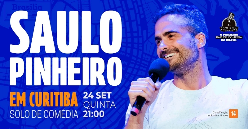 Evento: SAULO PINHEIRO SOLO DE COMÉDIA