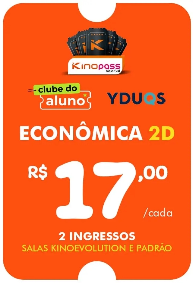 Filme: Vale Sul - Clube do Aluno - Classe Econômica - 31/12/2026