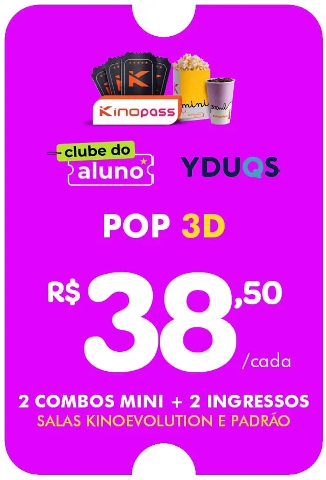Filme: Clube do Aluno – POP 3D - 31/12/2026
