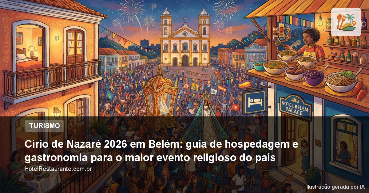 Círio de Nazaré 2026 em Belém: guia de hospedagem e gastronomia para o maior evento religioso do país Círio de Nazaré 2026 em Belém: guia de hospedagem e gastronomia para o maior evento religioso do país