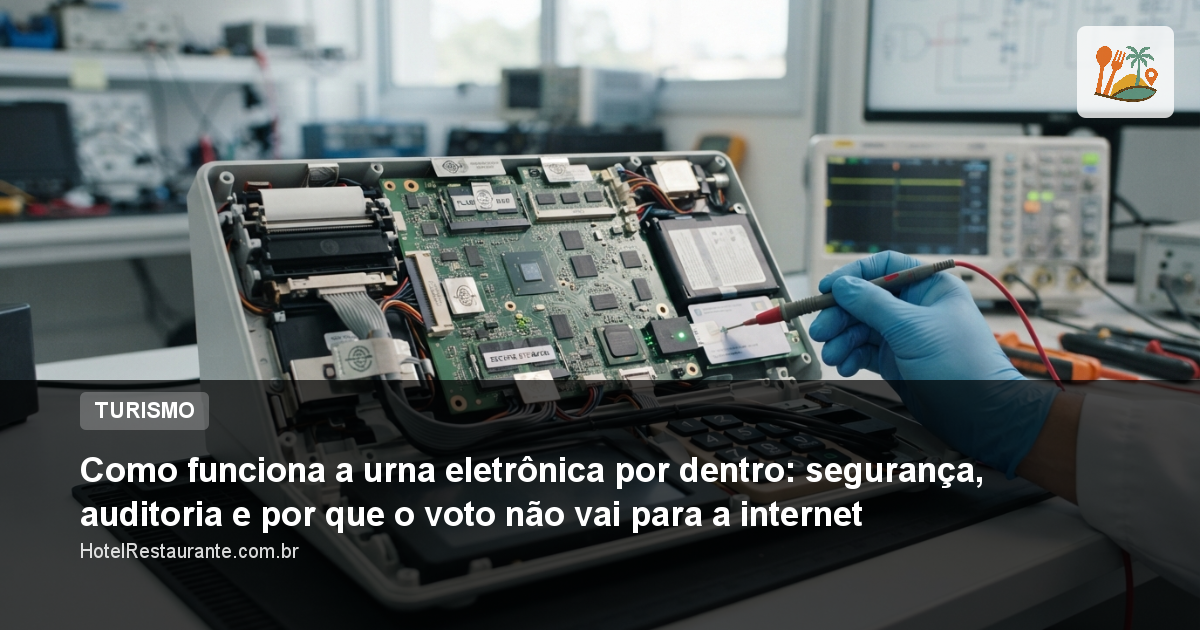 Como funciona a urna eletrônica por dentro: segurança, auditoria e por que o voto não vai para a internet
