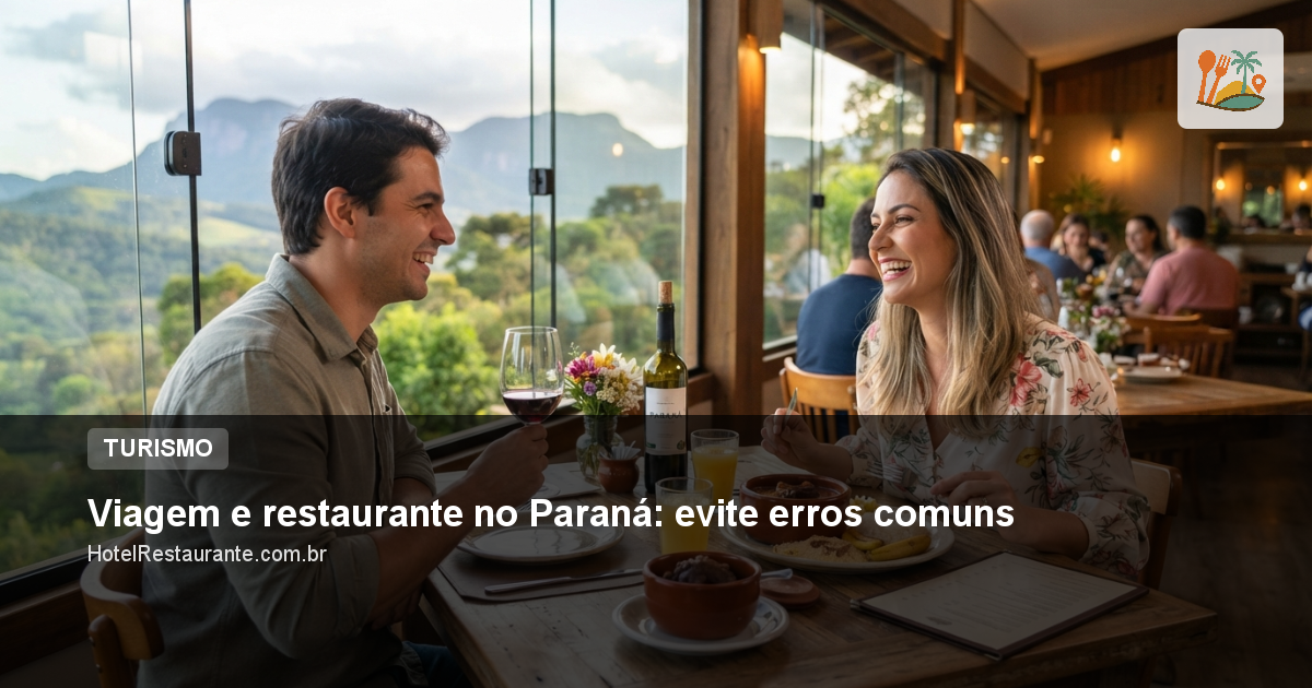 Viagem e restaurante no Paraná: evite erros comuns