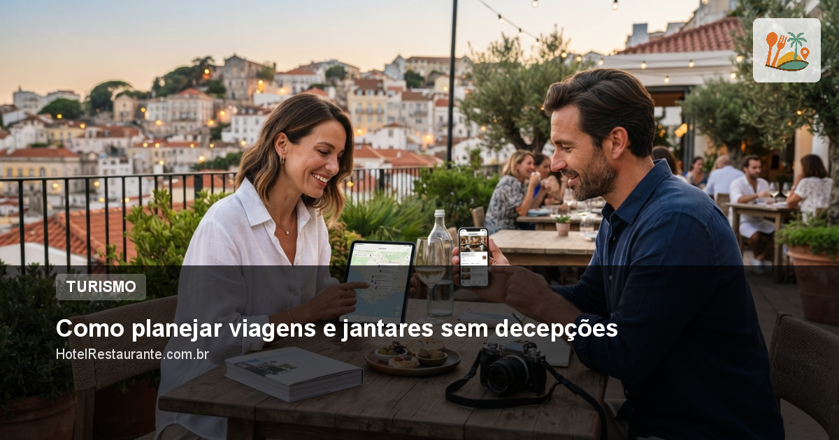 Como planejar viagens e jantares sem decepções