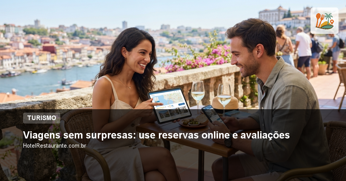 Viagens sem surpresas: use reservas online e avaliações Viagens sem surpresas: use reservas online e avaliações