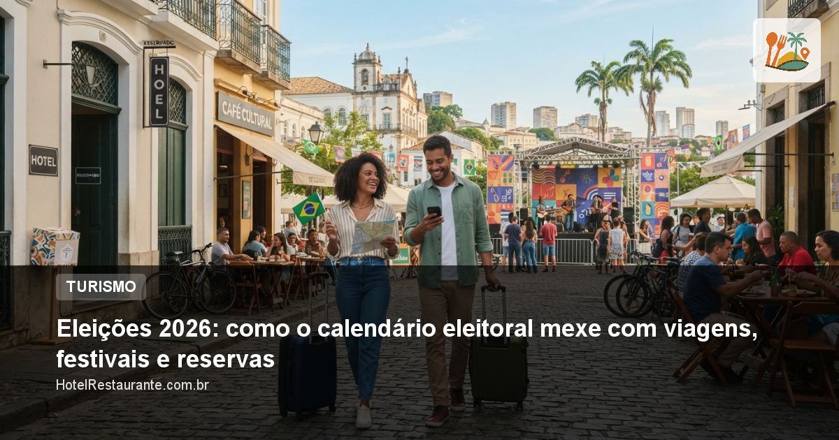 Eleições 2026: como o calendário eleitoral mexe com viagens, festivais e reservas