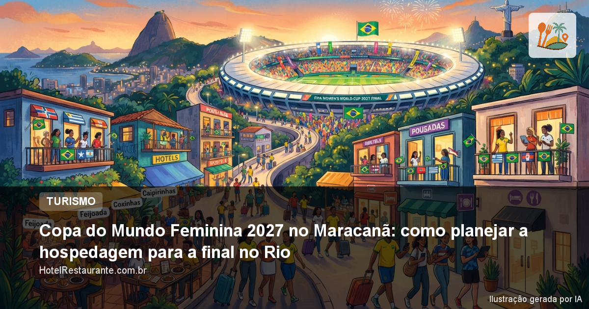 Copa do Mundo Feminina 2027 no Maracanã: como planejar a hospedagem para a final no Rio