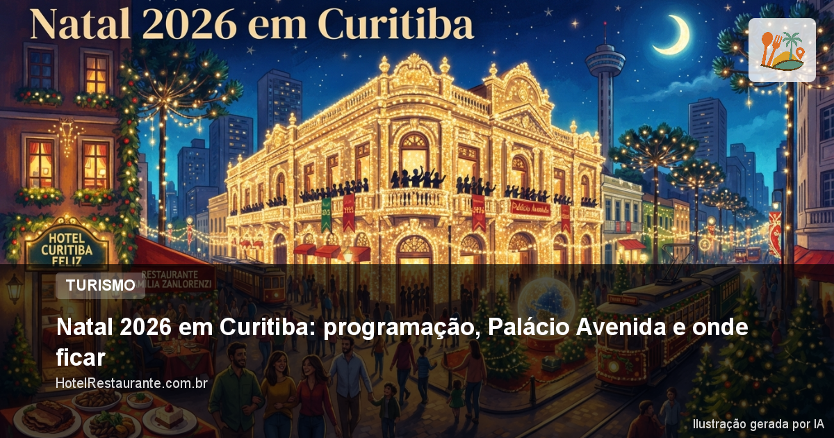Natal 2026 em Curitiba: programação, Palácio Avenida e onde ficar