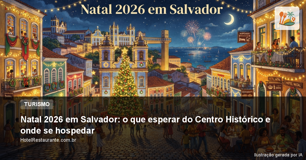 Natal 2026 em Salvador: o que esperar do Centro Histórico e onde se hospedar