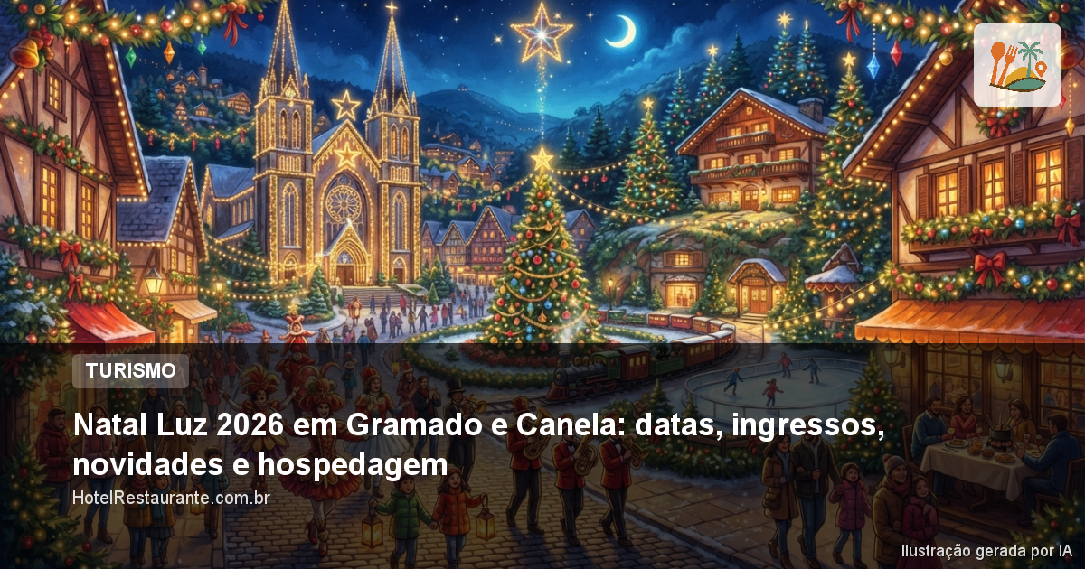Natal Luz 2026 em Gramado e Canela: datas, ingressos, novidades e hospedagem