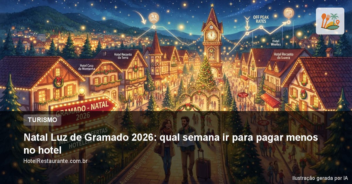 Natal Luz de Gramado 2026: qual semana ir para pagar menos no hotel