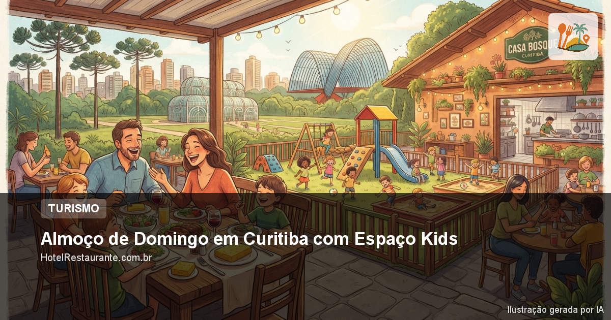 Almoço de Domingo em Curitiba com Espaço Kids