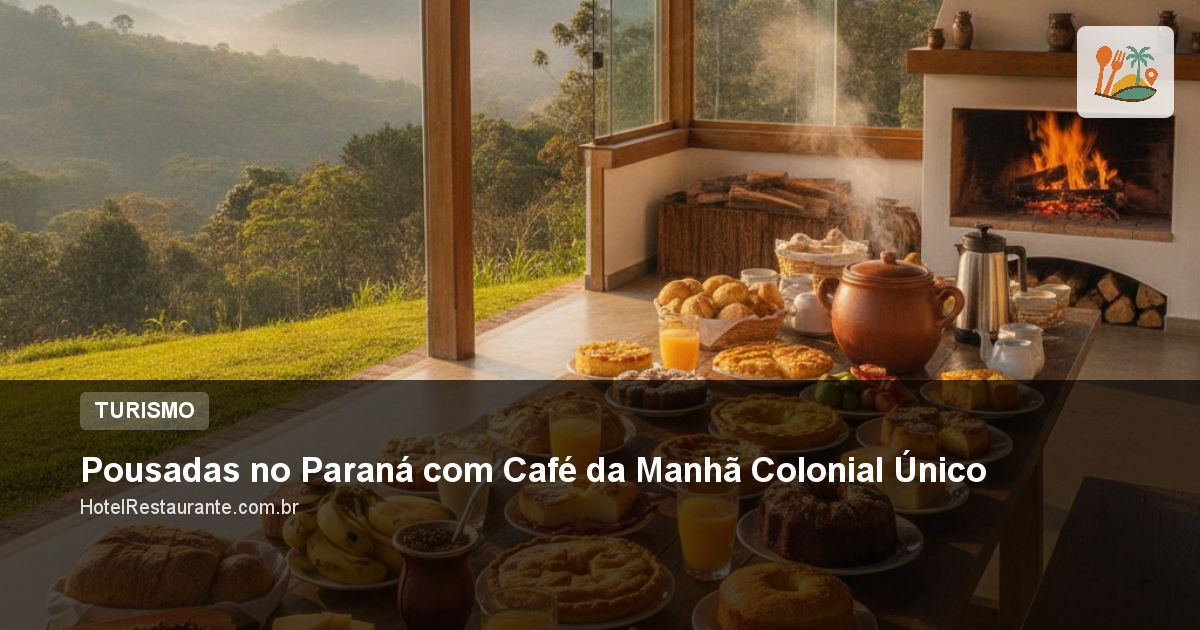 Pousadas no Paraná com Café da Manhã Colonial Único